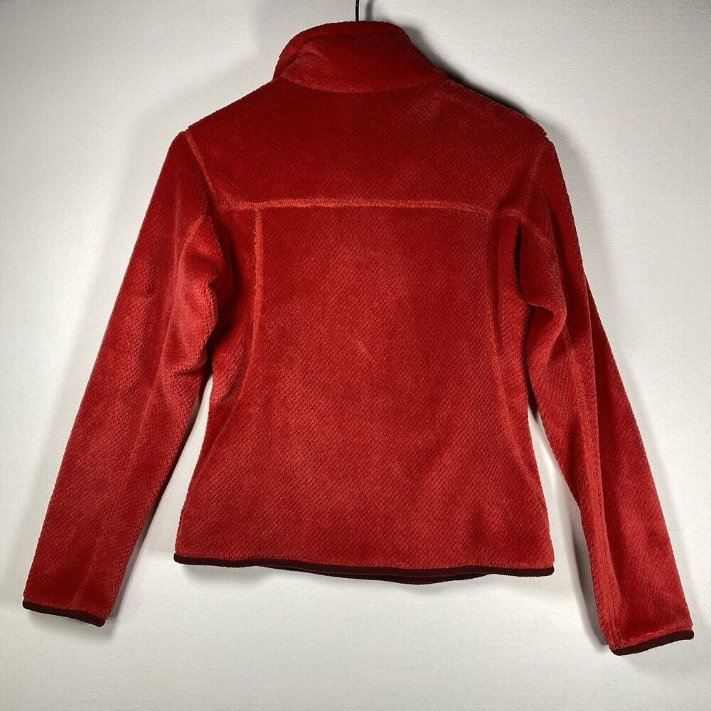 Patagonia Womens Small Red Burgundy Fleece Re‎ Tool Snap T Pullover Sweater - Picture 7 of 7